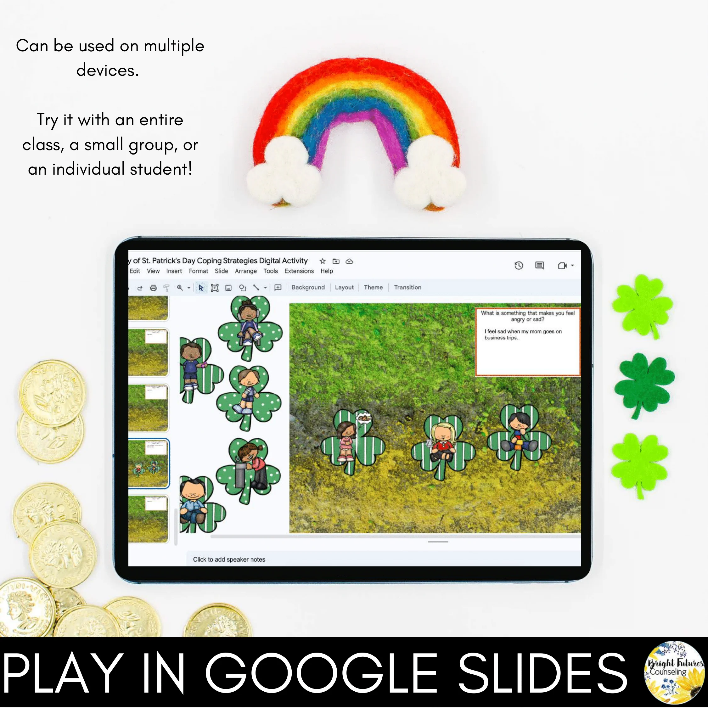 St. Patrick's Day Coping Strategies Digital Game - Boom Cards + Google - Image 7