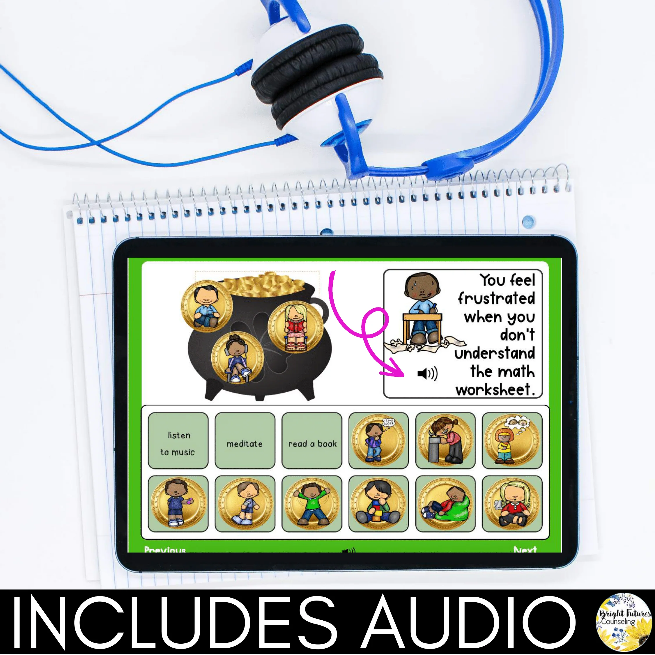 St. Patrick's Day Coping Strategies Digital Game - Boom Cards + Google - Image 8
