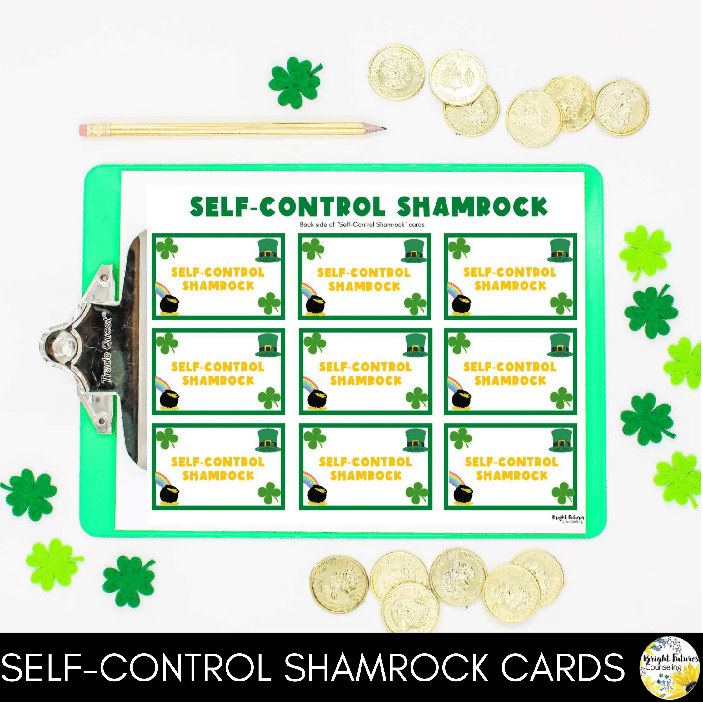 St. Patrick's Day Self-Control Board Game - School Counseling Activity - Image 3