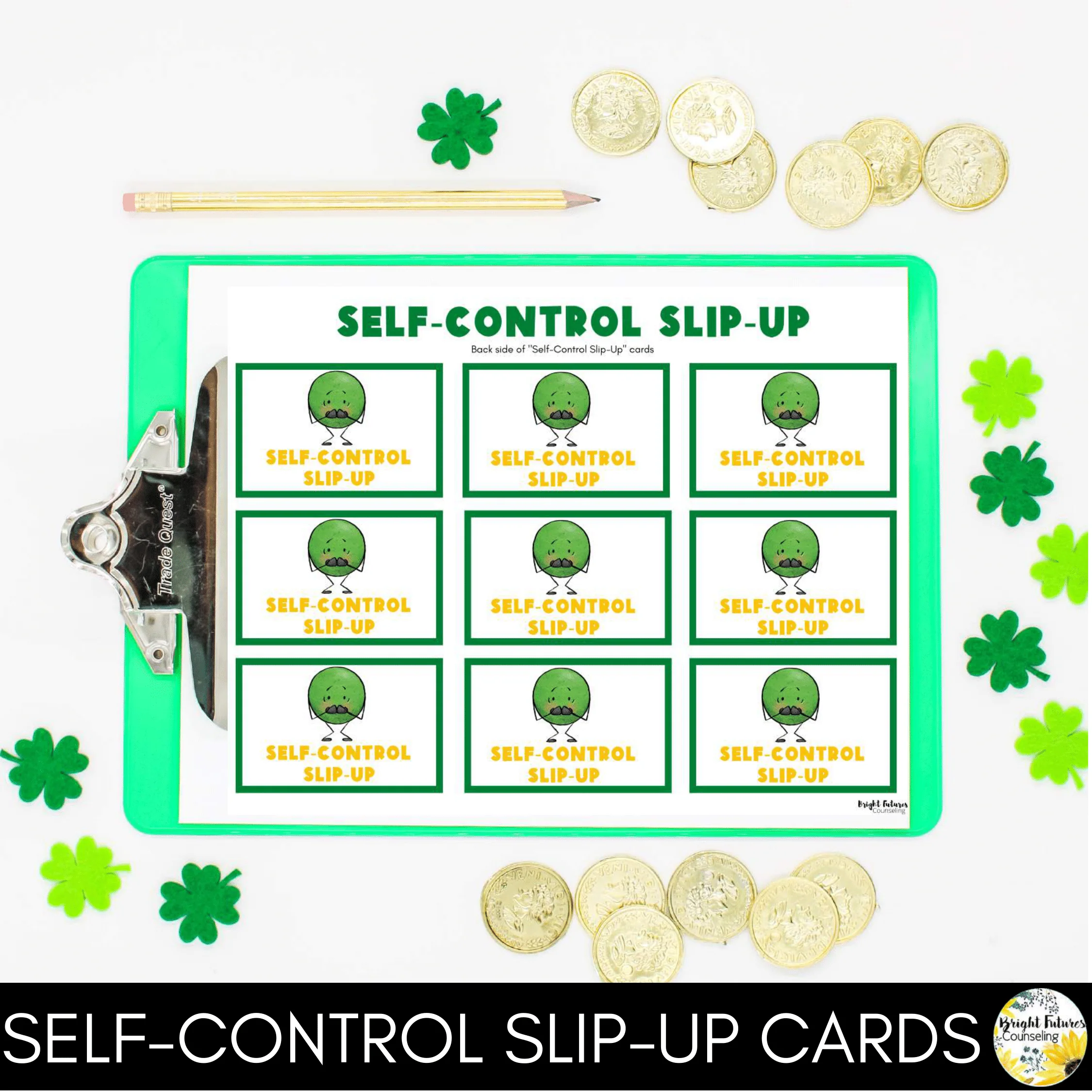St. Patrick's Day Self-Control Board Game - School Counseling Activity - Image 4