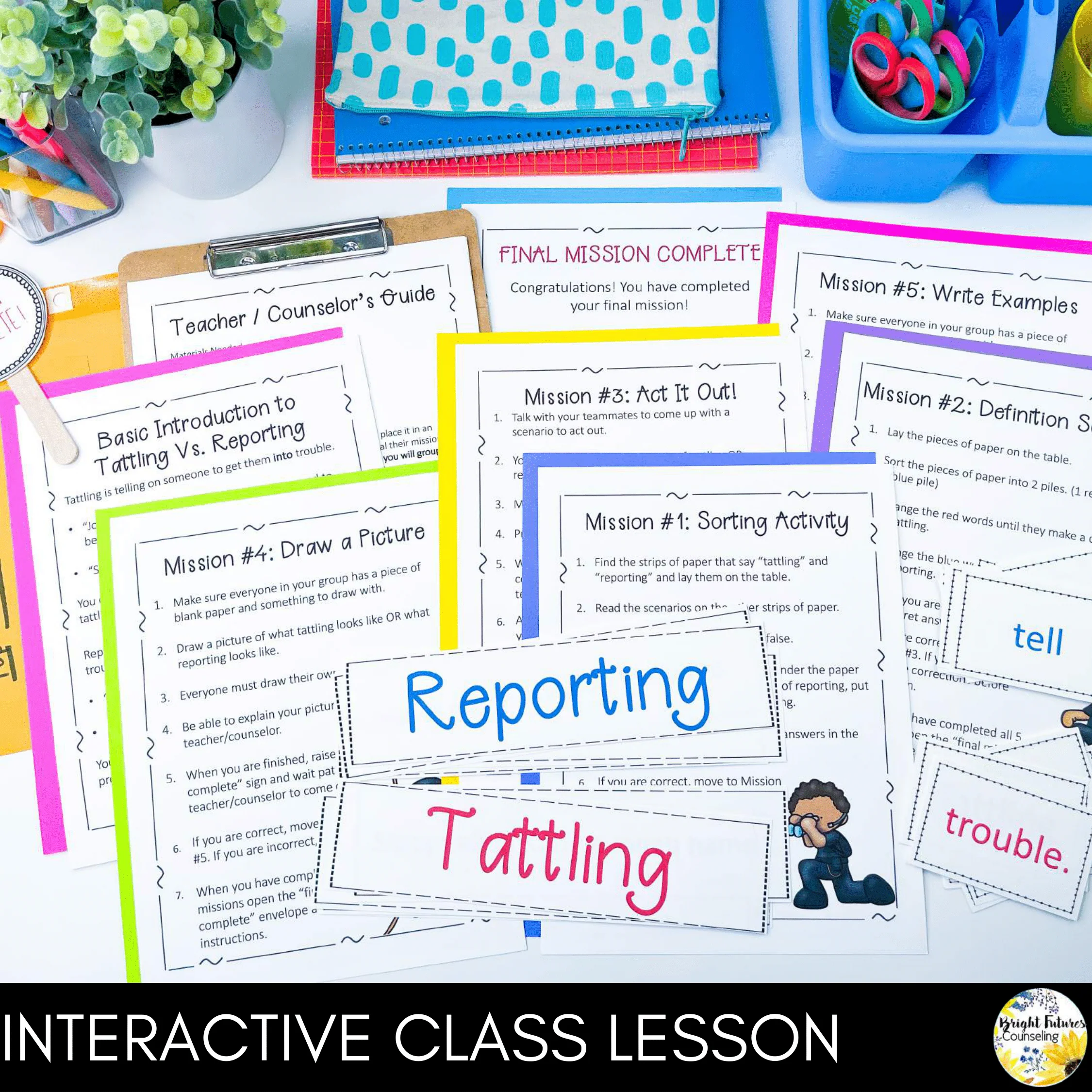Tattling Vs Reporting Escape Room Guidance Lesson Mission Tattling Vs Reporting - Image 2