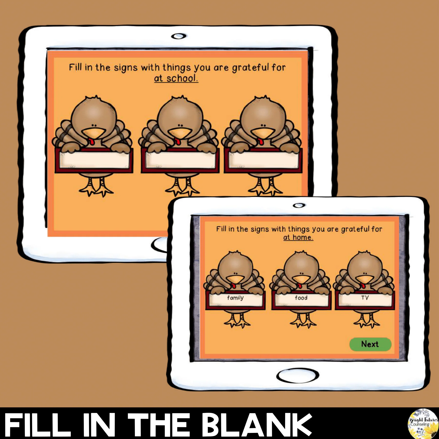Thanksgiving Gratitude Boom Cards - Distance Learning Gratitude Activity - Image 4