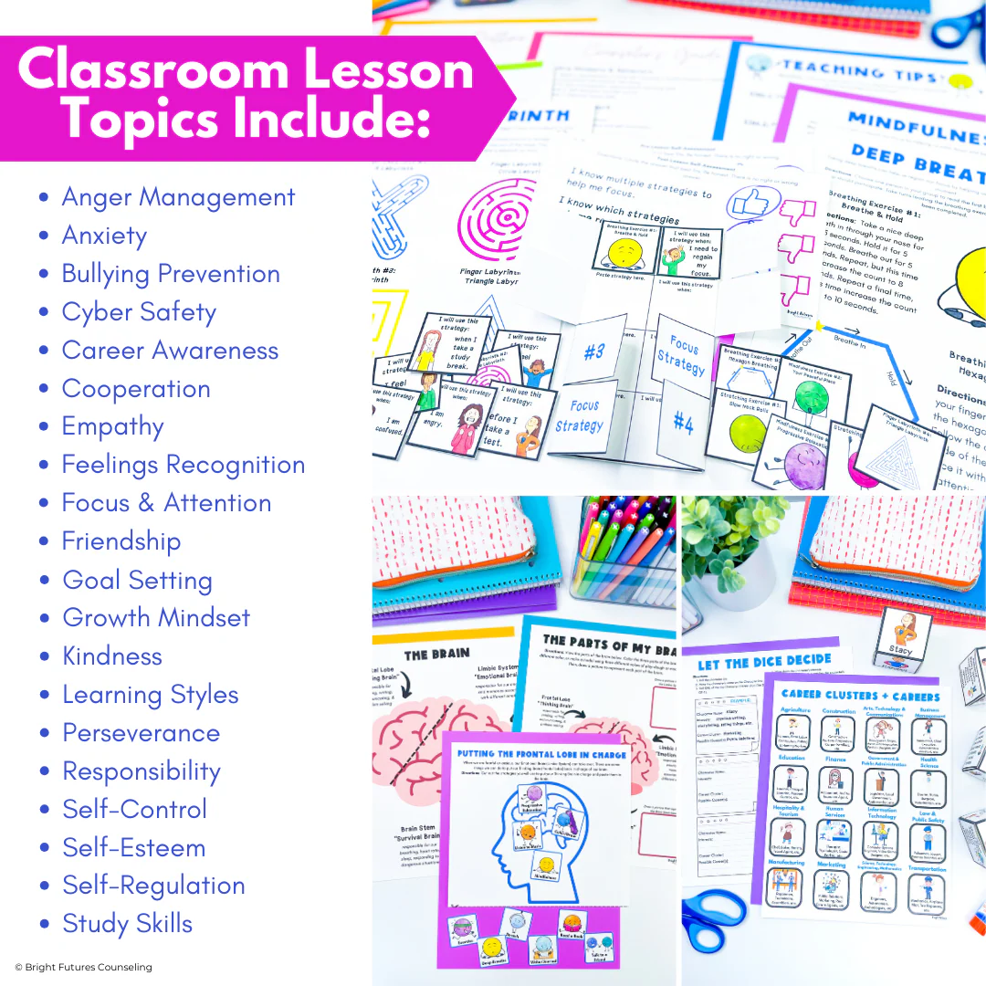 3 Tier Comprehensive Counseling Curriculum with Lessons, Groups, and Individual - Image 4