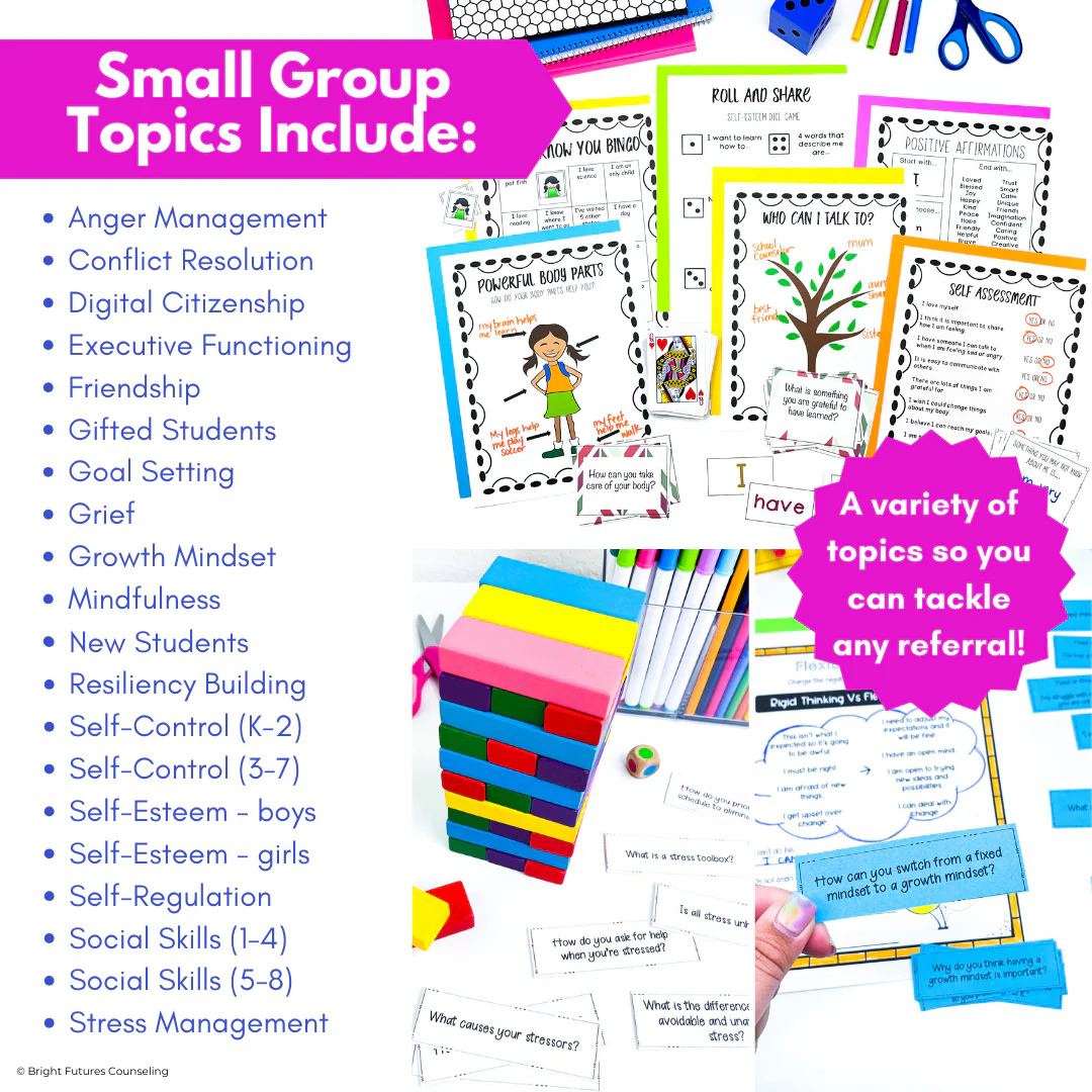 3 Tier Comprehensive Counseling Curriculum with Lessons, Groups, and Individual - Image 6
