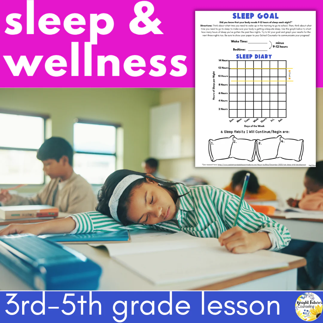 Wellness and Sleep Hygiene - Health and Wellness School Counseling & SEL Lesson