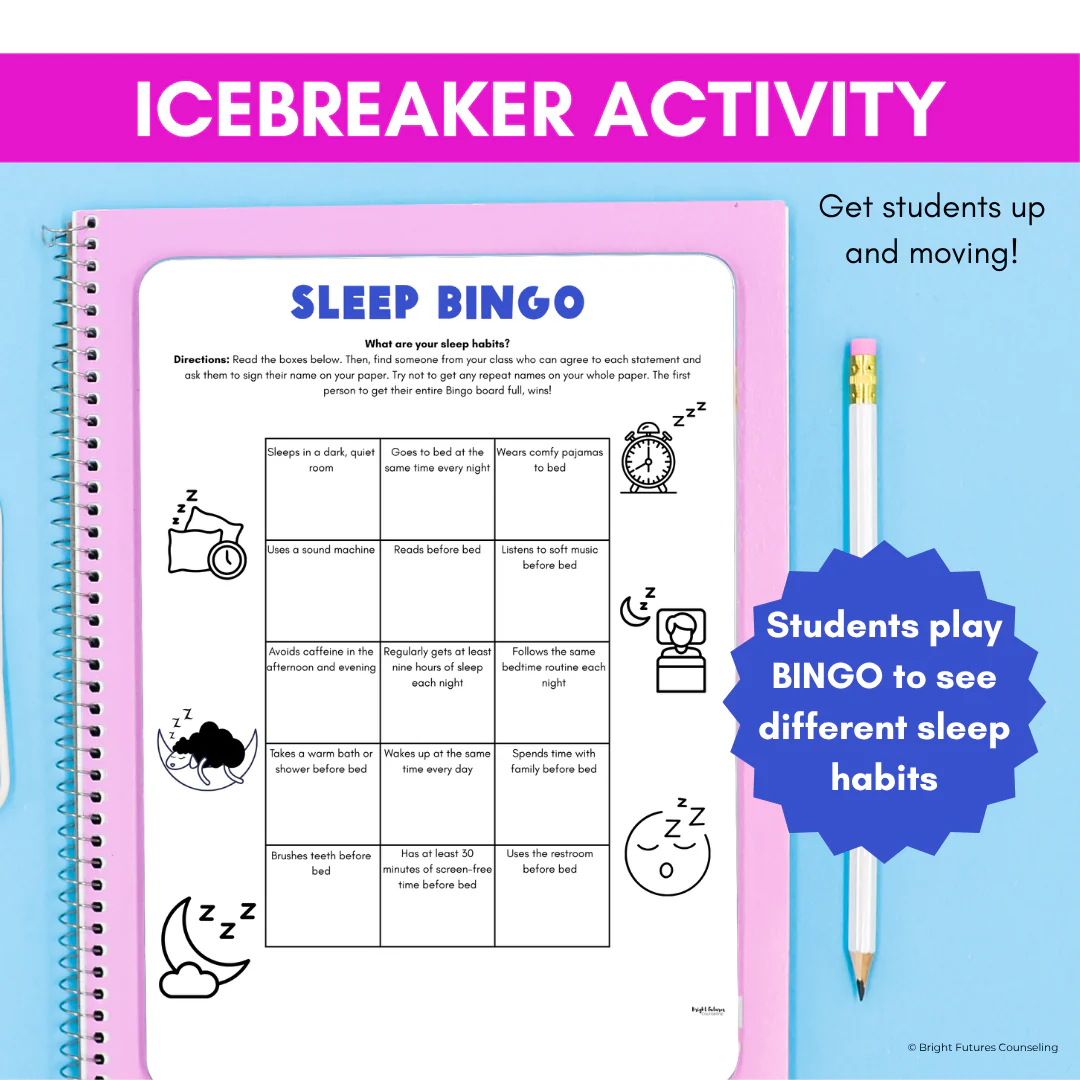 Wellness and Sleep Hygiene - Health and Wellness School Counseling & SEL Lesson - Image 6