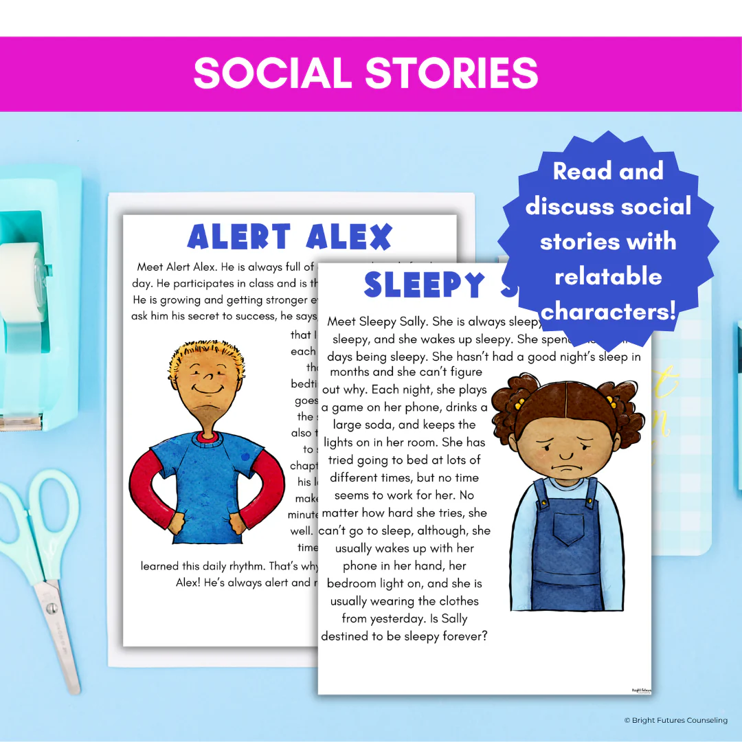 Wellness and Sleep Hygiene - Health and Wellness School Counseling & SEL Lesson - Image 7