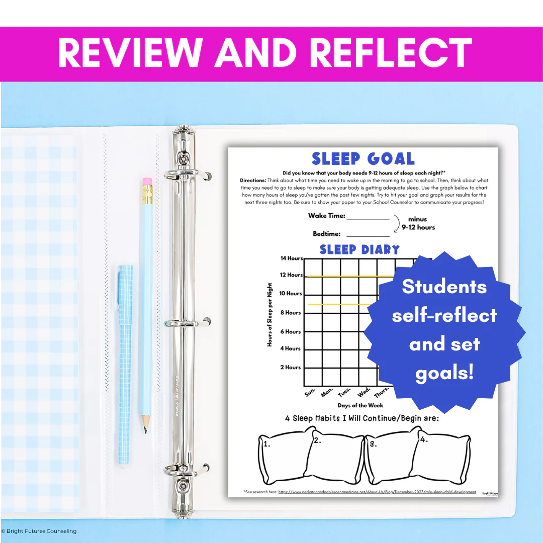 Wellness and Sleep Hygiene - Health and Wellness School Counseling & SEL Lesson - Image 9