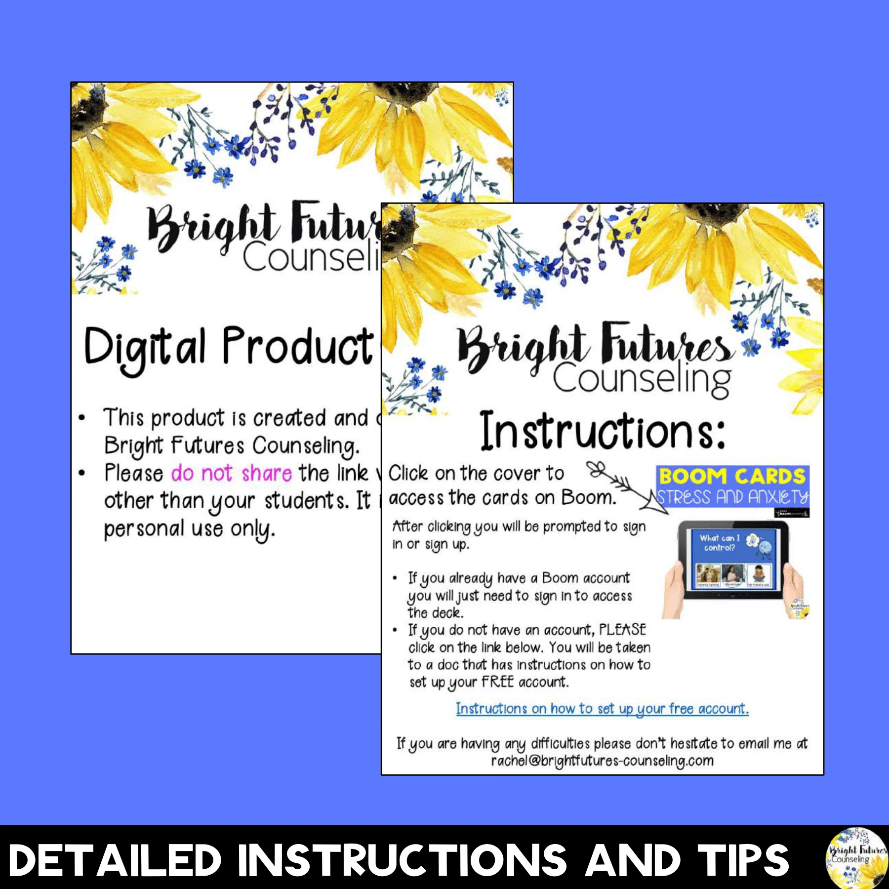Stress and Anxiety Boom Cards Digital Game: Learn to Reduce Stress & Shift Focus - Image 6