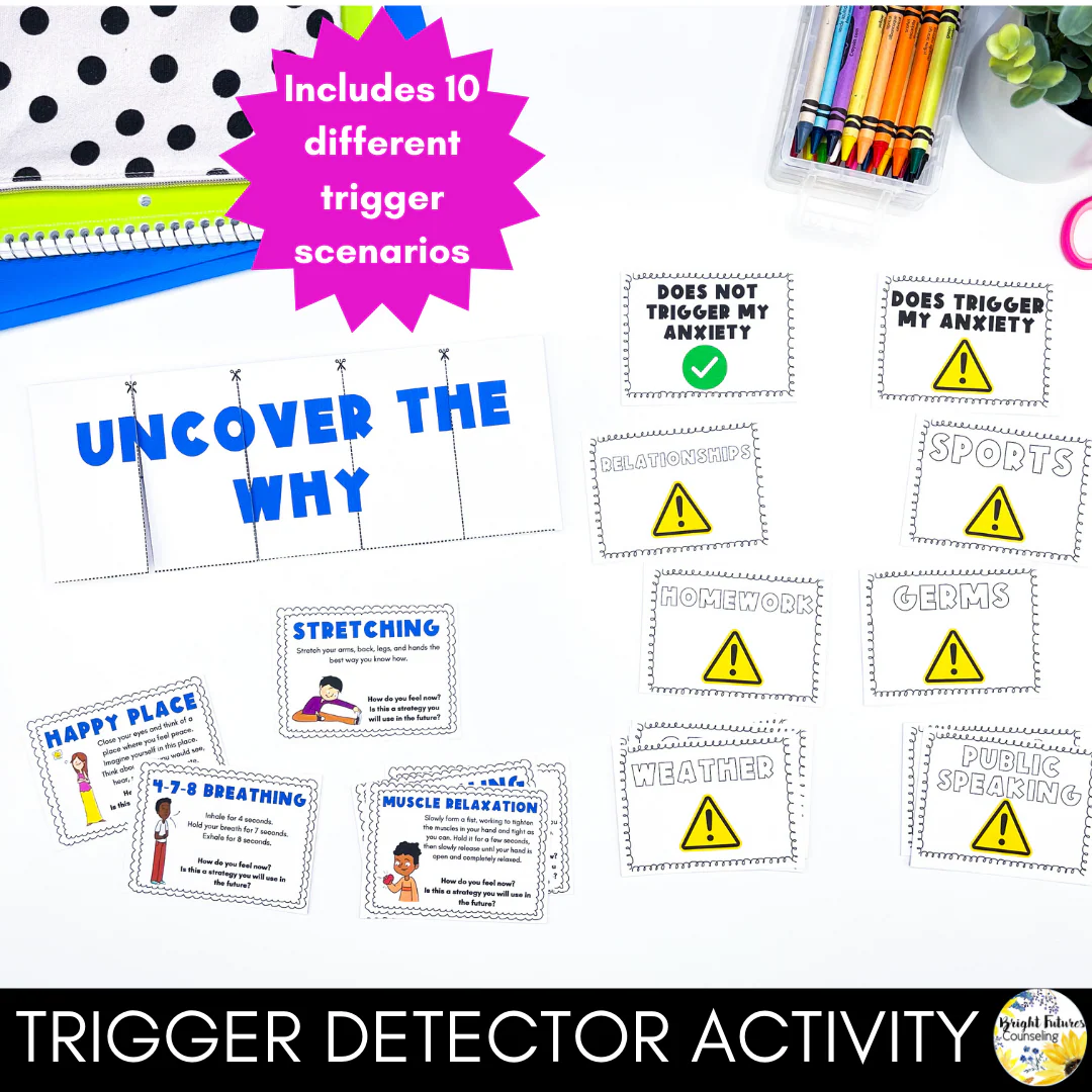 Worry and Anxiety Management - Coping Skills - Elementary Counseling Activities - Image 13