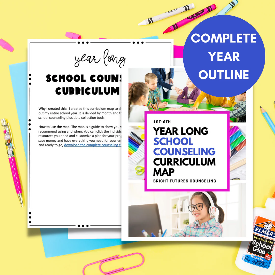 School Counseling Activities for the Year - Elementary Counseling Curriculum Map - Image 8